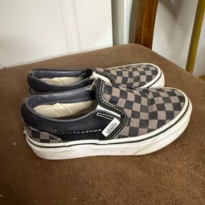 Vans Black and White Checkered Slip-Ons